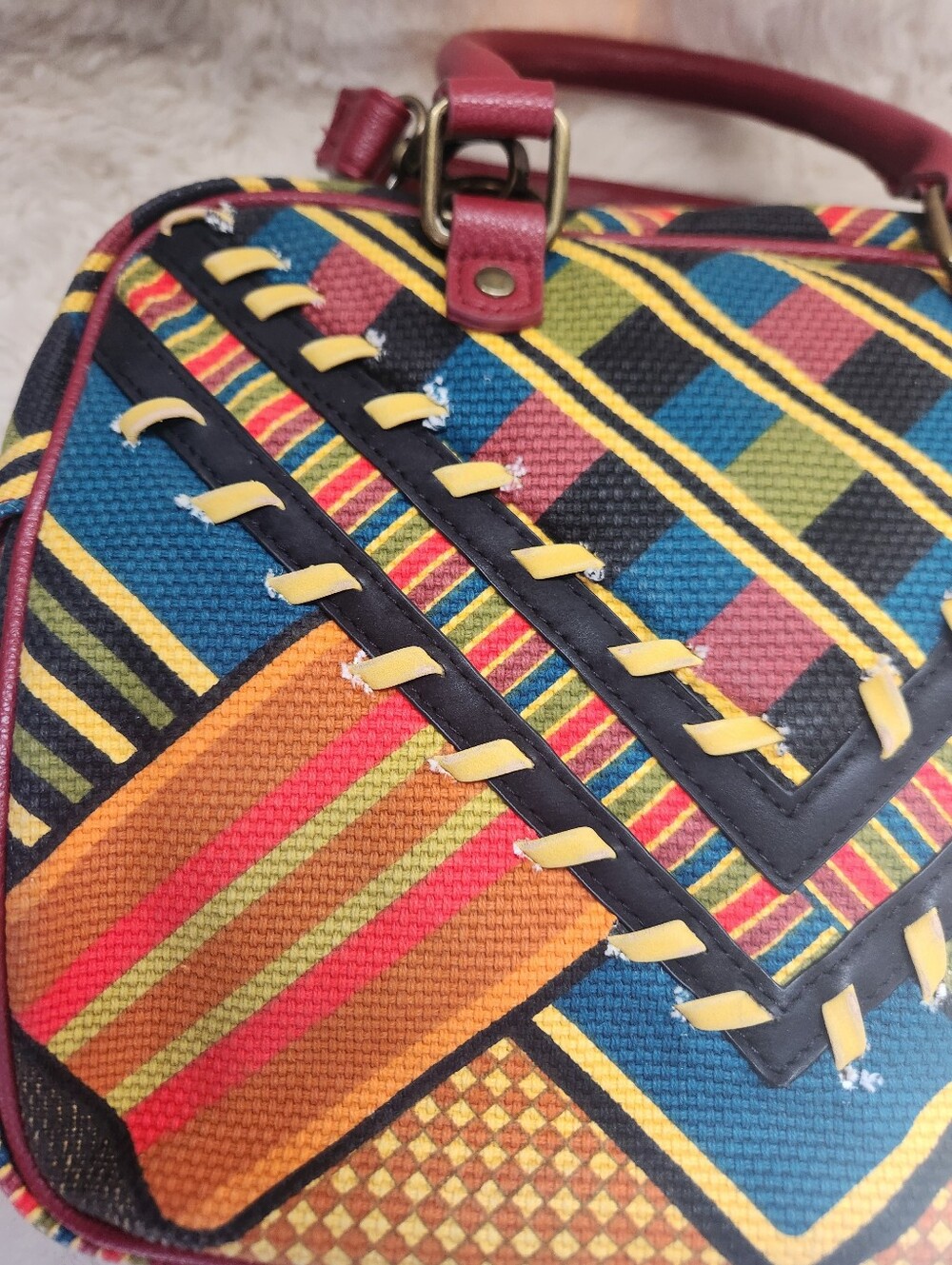 Disney Parks Mary Poppins Returns Woven Tapestry Carpet Bag Crossbody Satchel - Picture 5 of 13